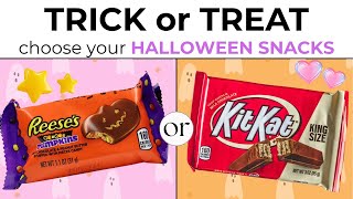Choose Your Trick Or Treat Snacks This Or That Halloween Challenge