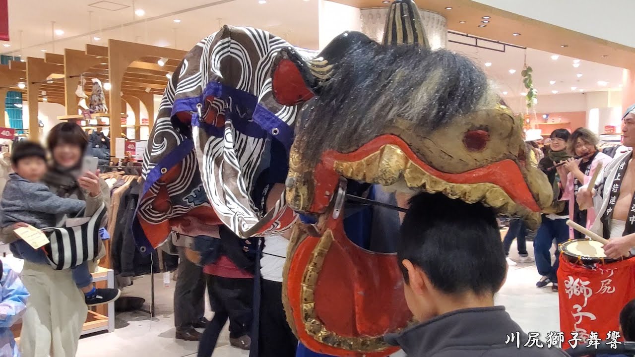 元旦獅子舞 イオンモール白山 / 2024.1.1午前 / 川尻獅子舞響 / 石川県白山市