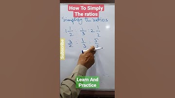 How To Simply The Ratios #ratios #igcse #olevel