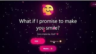 Information Create the Perfect Couple💏  Proposal Website Using HTML & CSS. Update