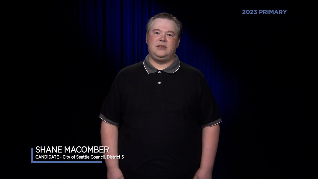 Shane Macomber, candidate for City of Seattle, Council District 5