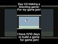 Unity: Day 1 to 2: Making a shooting game! 🔥👀 #Shorts