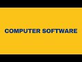 What is Computer Software?