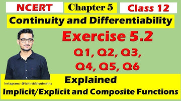 NCERT Maths Class 12 Chapter 5 Exercise 5.2 in Hindi Q1 to Q6