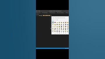 How To Print Emojis In Python - #Shorts#ytshorts