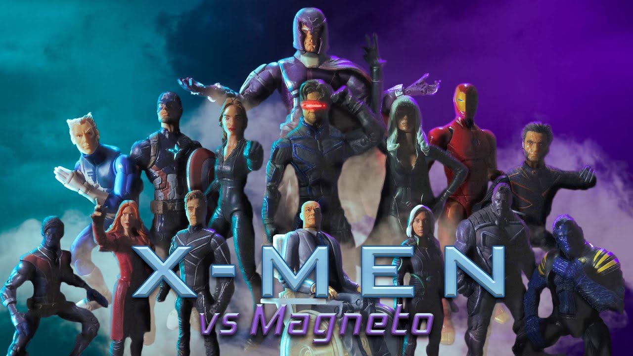 X-Men vs Magneto (Stop Motion)