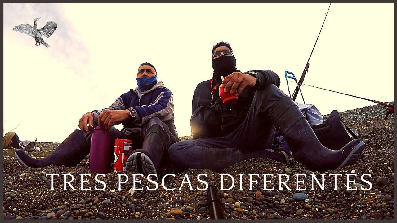 Pesca triple en sector de Magagna - Aventura junto al viejo - Patagonia Argentina