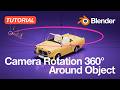 Camera Rotation 360° Around Object (Tutorial) #blender #tutorial #animation  #3d #motion #beginners