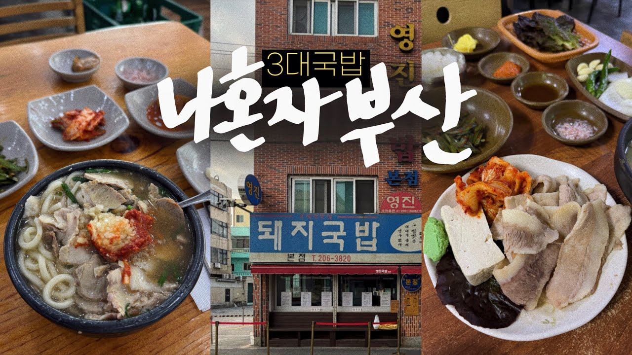 나혼자 부산 3대국밥🐽영진vs합천vs수변 | 부산 여행 브이로그