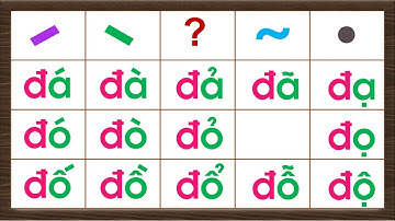 Tập đánh vần / Tổng hợp chuỗi đánh vần tiếng việt lớp 1 với chữ Đ, các dấu thanh - Hành trang cho Bé