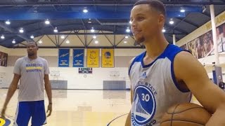 Kevin Durant Plays a Game of PIG vs Stephen Curry on Inside The NBA