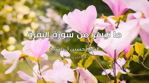 ما تيسر من سورة البقرة :: الشيخ حسين آل الشيخ إمام الحرم النبوي الشريف
