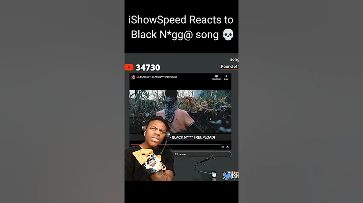 iShowSpeed Reacts to Racist song Black n*gga 💀 #ishowspeed #meme #memes #song #black #shorts #funny