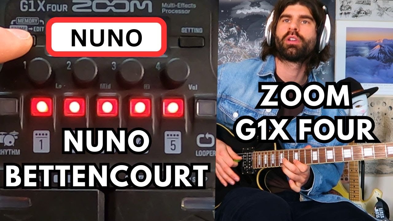 ZOOM G1X FOUR - How to get NUNO BETTENCOURT Tone - Guitar Patch