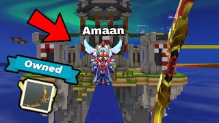 Destroying *FAKE* Amaan with New Free Legendary Bow in BedWars?! ☠️ (Blockman GO)