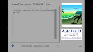 AutoInsult - Insult Generator WARNING - THIS VIDEO MAY OFFEND YOU
