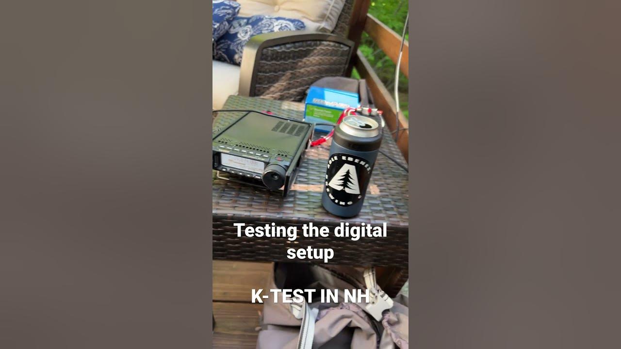 Testing out the digital setup running a KTEST from my deck in NH pota