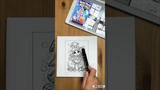 DIY Cute Halloween Witches Coloring Page 🧙‍♀️ #hocuspocus #witch #coloring #coloringbook #halloween