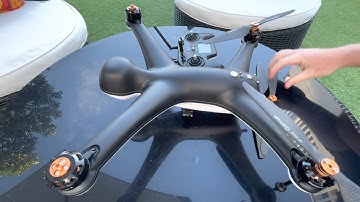 Attaching the props the the Gannet Pro Drone