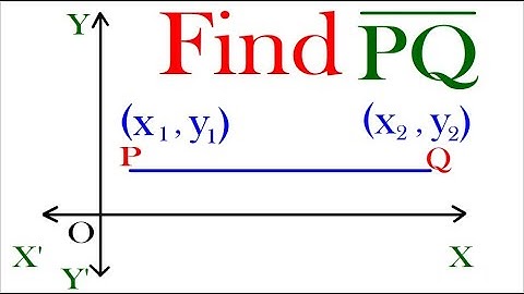 Find distance between points P and Q where line segment PQ is parallel to X-axis #class11mathsncert