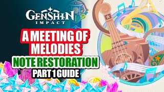 How To Play A Meeting Of Melodies Event Guide Part 1 | Twilight's Glow Nocturne | Genshin Impact