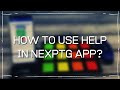 USING NEXPTG APP HELP