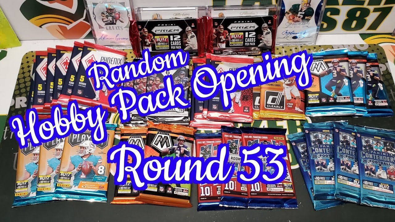 Random Football Card Hobby Pack Opening Round 53! - YouTube