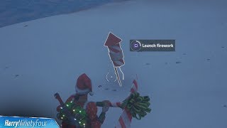 Light a Frozen Firework Locations Guide - Fortnite Winterfest