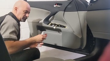 2007 Lexus iS250 front door trim removal. Part 1 of 2.