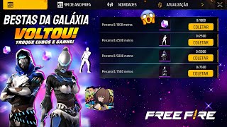 GARENA FEZ A BOA!! PEGUE A BESTA DA GALÁXIA, TROCA DO CUBO, 2° SKIN DE GRAÇA - NOVIDADES FREE FIRE