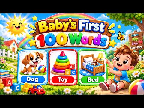 Baby's First 100 Words | Phonics & Vocabulary Builder for Babies and Toddlers