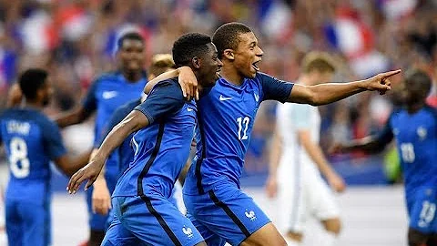 Ousmane Dembele & Kylian Mbappe vs Angleterre (GOALS & SKILLS | 2017 1080HD)