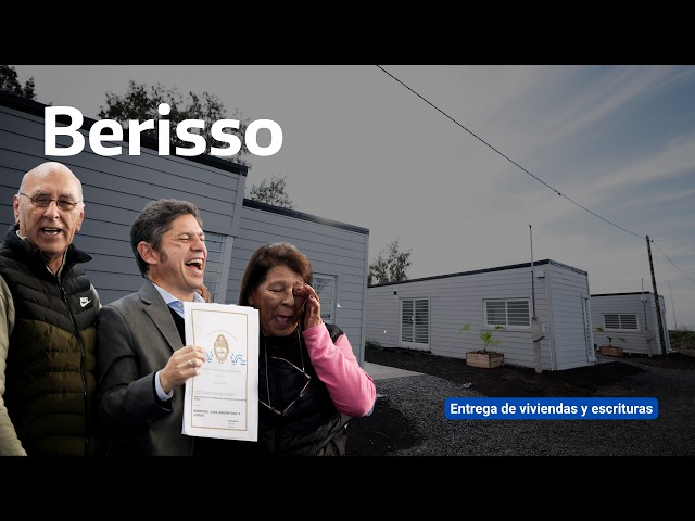 Berisso | Entrega de viviendas y escrituras