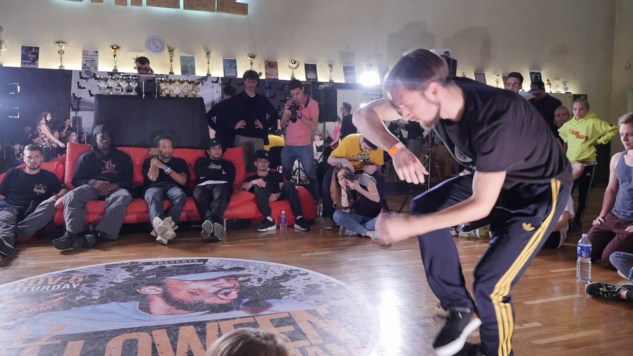 SKILLZ Halloween Jam 2016   hip hop beginners eight finals    FOG vs Samanta
