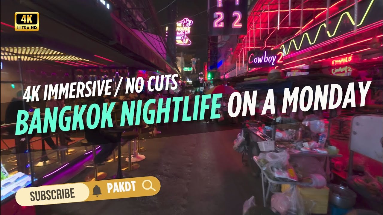 ​[4K] Bangkok Night Walk: Rare Quiet on Soi Cowboy & Sukhumvit Alleys (Monday Evening)