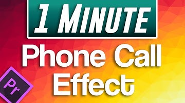 Premiere Pro - How to do Phone Call Voice Effect