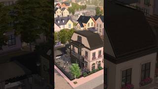 Café Bakery With Upstairs Apartment Sims 4 Stop Motion Build