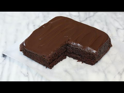 Amazing fudgy chocolate cake made with both cocoa and MELTED CHOCOLATE!. 