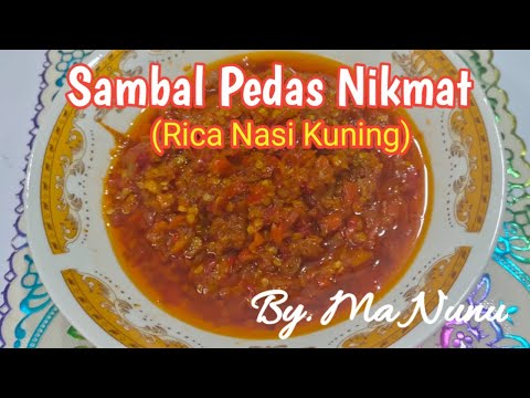 Resep Sambal Nasi Kuning Gorontalo