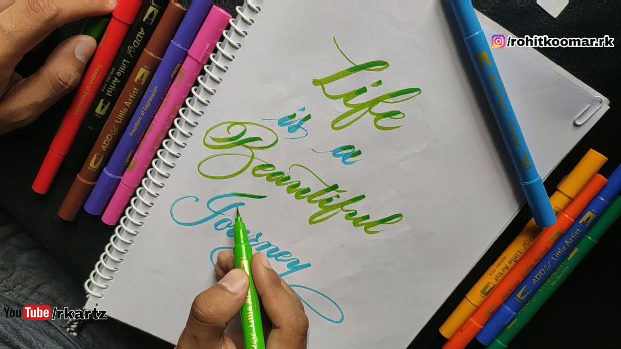 Life Unscripted: Tips for Lettering with a Brush Pen