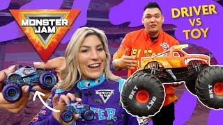 Favorite Stunts with Monster Jam TRUCKS & TOYS!  Driver vs Toy  Epic Monster Jam Compilation #1