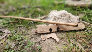 Australian Primitive Skills. Hand Drill Fire and Fire Fungi.