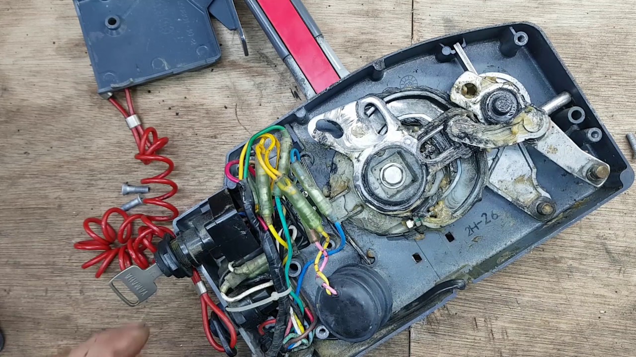 야마하 선외기 703 컨트롤 박스 간단한 설명 및 케이블 어답터 장착