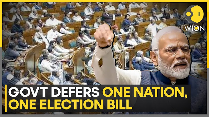 One Nation, One Election Bill: Proposing Simultaneous Lok Sabha and State Polls | World News | WION