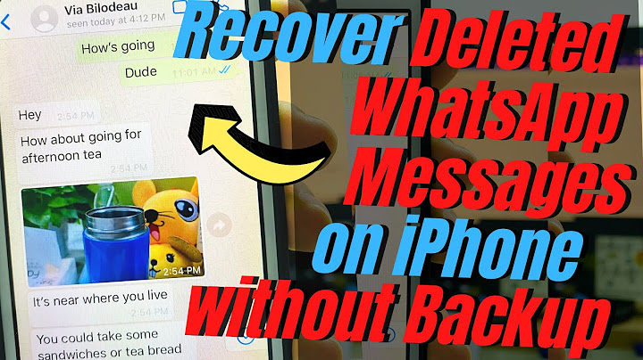 How to retrieve deleted whatsapp messages on iphone without backup