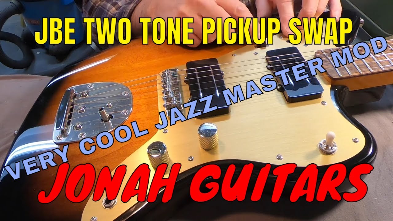 SQUIRE JAZZ MASTER JBE two/tone MOD by JONAH GUITARS
