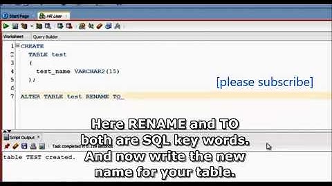 SQL tutorial 21  How To Rename Table in SQL using ALTER TABLE statement computer tips and triks pro