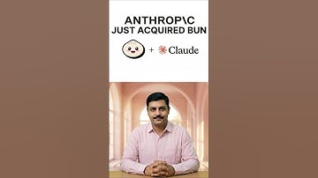 Anthropic Buys Bun — AI Coding Just Got Faster ⚡ #bun #anthropic #claudecode #techshorts