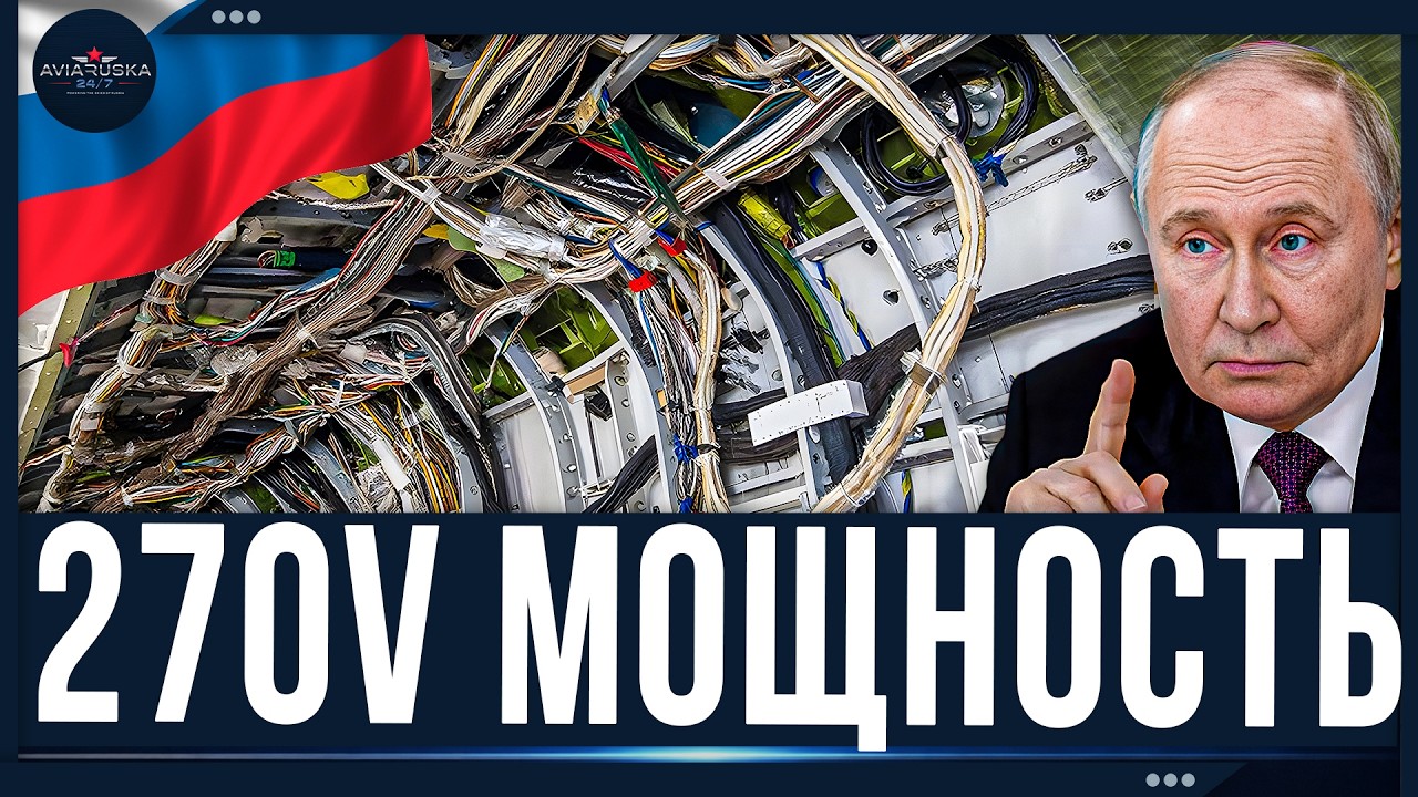 Россия создала 270V преобразователь для электрических самолётов будущего ✈️