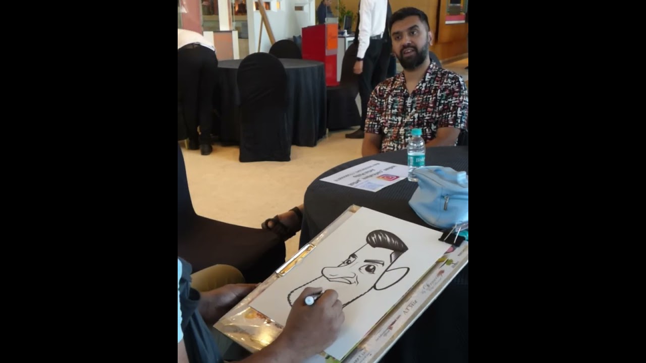 Amazing caricature portrait by artist Philip (Indian caricature artist) 